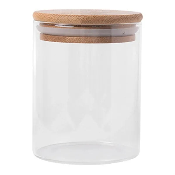3.8Oz Glass Jars W/ Bamboo Lid