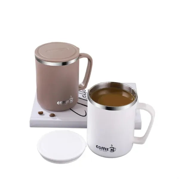16OZ Stainless Steel Coffee Mug with Lid & Handle