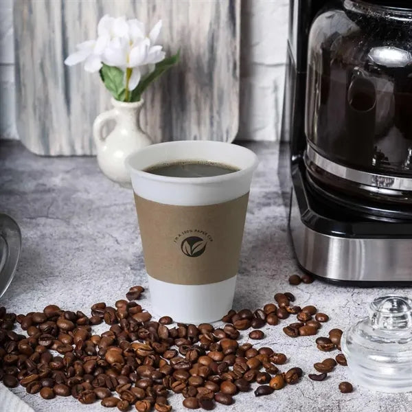 12oz Custom Bamboo Fiber Coffee Cup