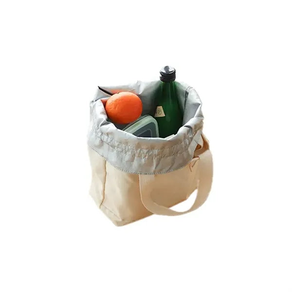 Insulated Cotton Lunch Tote