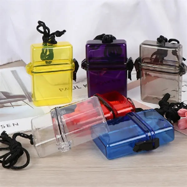 Portable Waterproof Hanging Plastic Cigarette Case
