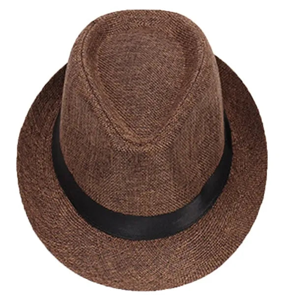 Panama Straw Roll Up Brim Hat