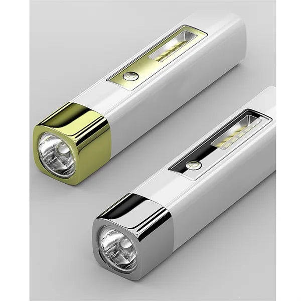 Portable strong light flashlight with power bank