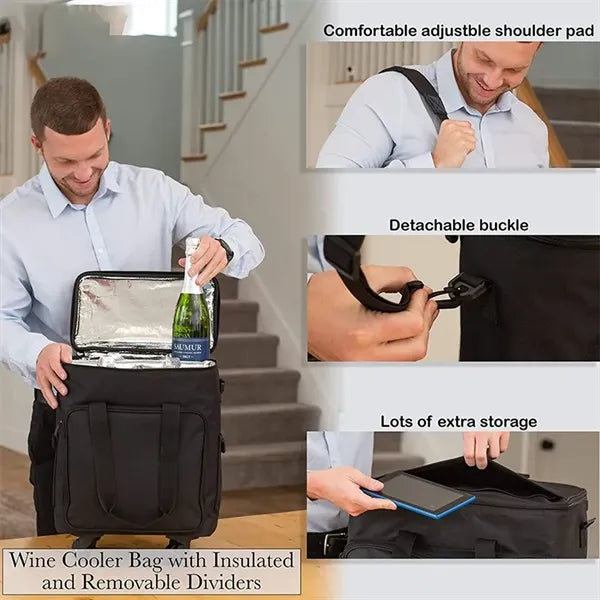 6 Bottle Wine Rolling Cooler