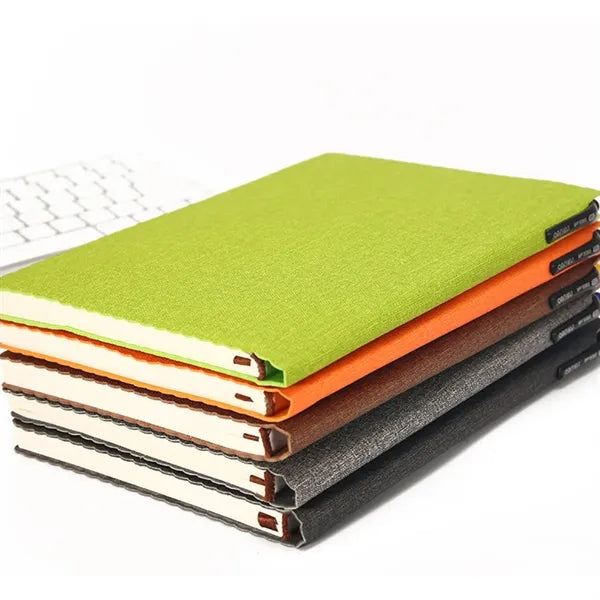 A5 PU Leather Notebook with Front Pocket & Pen Holder