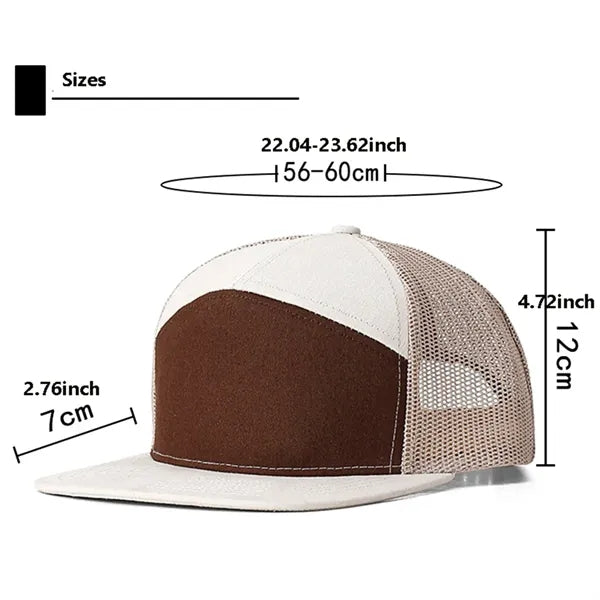 Seven-Panel Trucker Cap Mesh Back