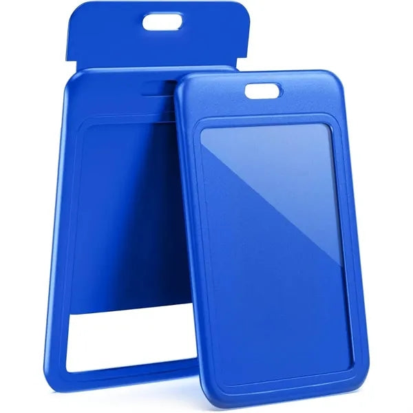 Sliding Vertical Business Exhibition ID Card Holder Lanyard