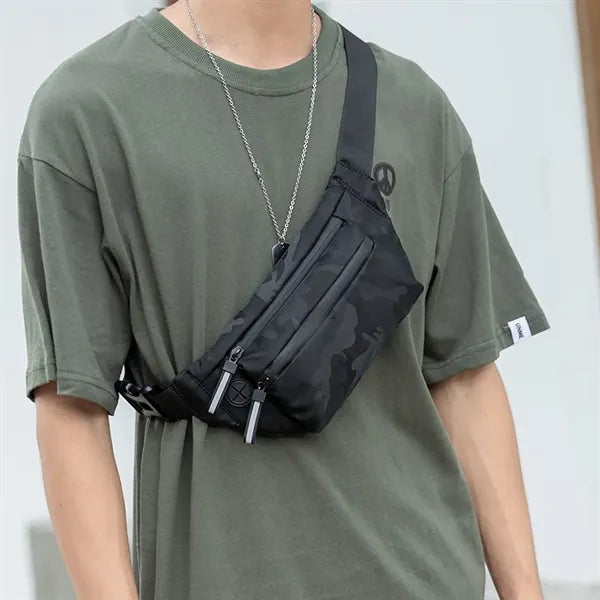Sling Bag Chest Black Men