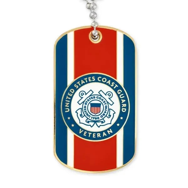 Officially Licensed U.S. Coast Guard Veteran Dog Tag