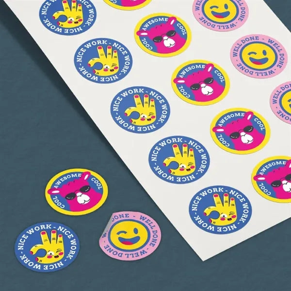 Round Stickers 1 ""/2 ""/ 3 """