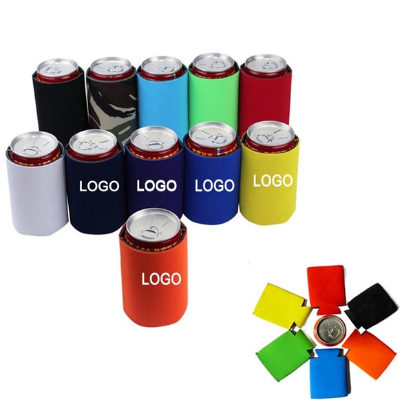Full Color Neoprene Collapsible Can Coolers