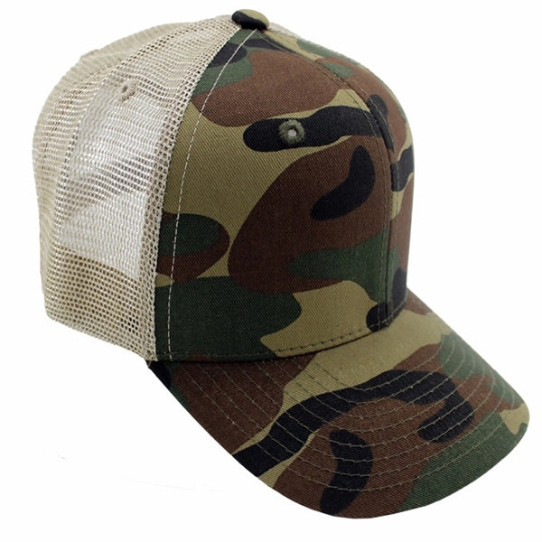 Camouflage Mesh Back Baseball Cap
