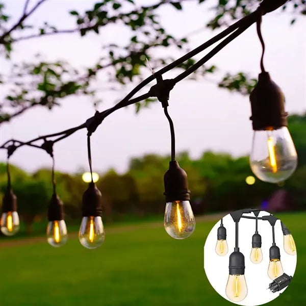 Solar Outdoor String Lights Large Bulb