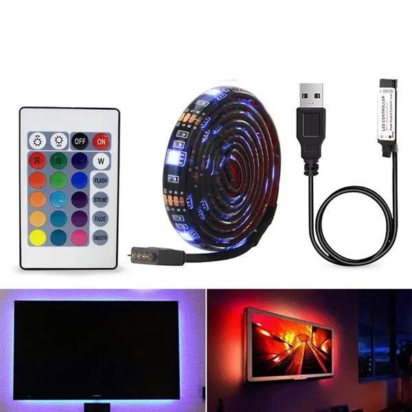 9ft USB LED Strip Lights