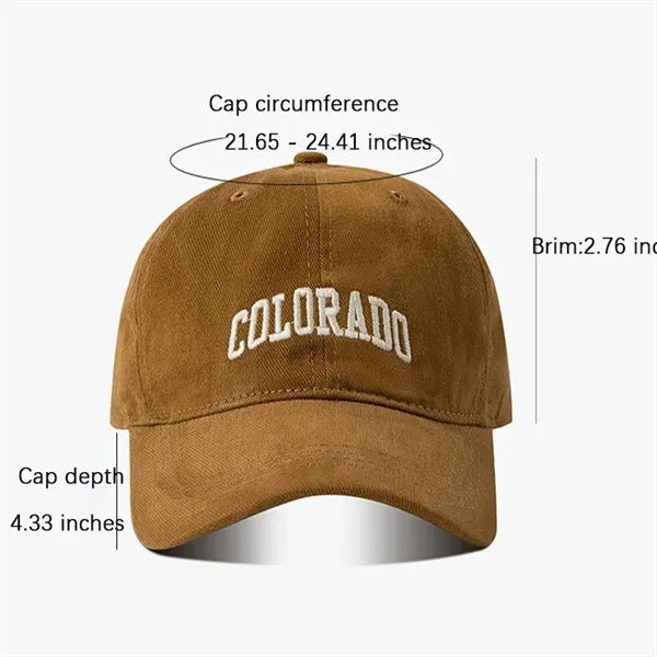 Embroidered Mens Women's Cotton Dad Hat Baseball Cap