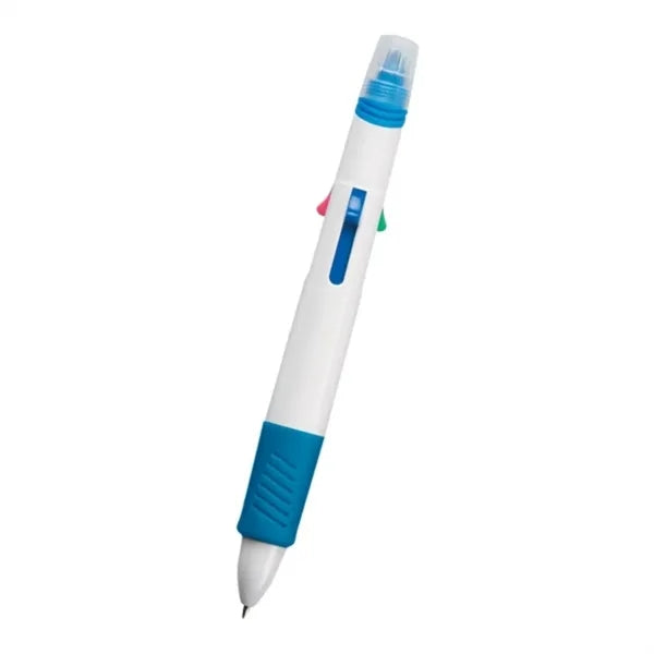 Quatro Ballpoint Pen With Highlighter