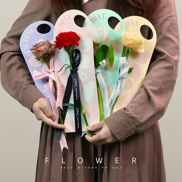 Gifts handheld single flower wrapping packaging box tote