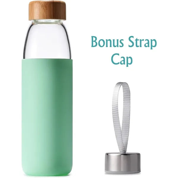 18oz Glass Tumblers with Silicone Protective Sleeve