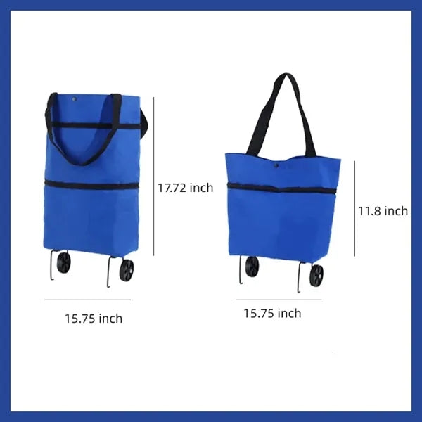 Foldable Shopping Bag with Wheels