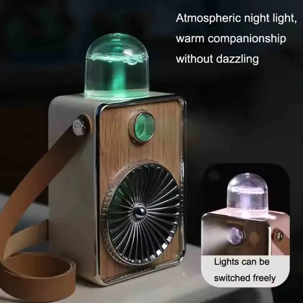 Rechargeable Handheld Fan with Spray