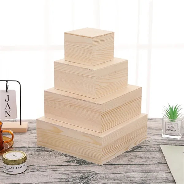 Wooden eco-friendly storage box jewelry collection case