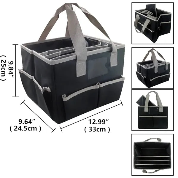 Artist Teacher Organizer Pockets Craft Tote Bag with Handle