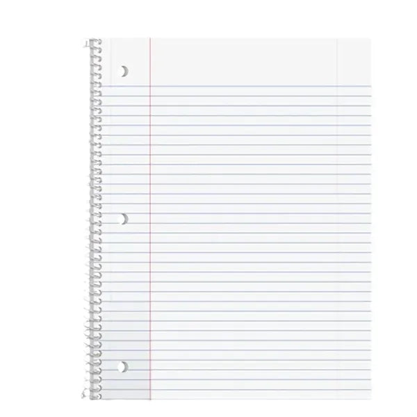 College Ruled Paper Spiral Notebook with Custom Cover