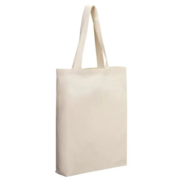 Cotton Economical Tote with 3" Gusset - Natural