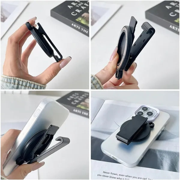 Magnetic Phone Belt Clip Holder With Anti Theft Chain