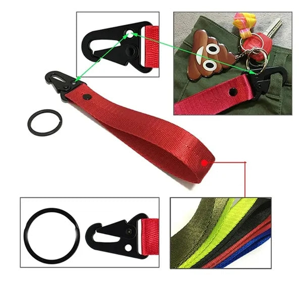 7.4" Customizable Nylon Keychains