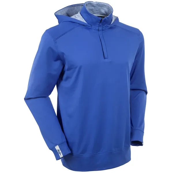 Bobby Jones Men's Performance Scorecard 1/4 Zip L/S Hoodie