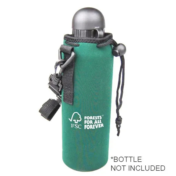 Neoprene Water Bottle Holder with Adjustable Strap