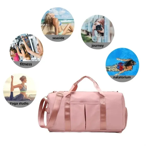 Large Capacity Water Resistant Oxford Cloth Travel Gy
