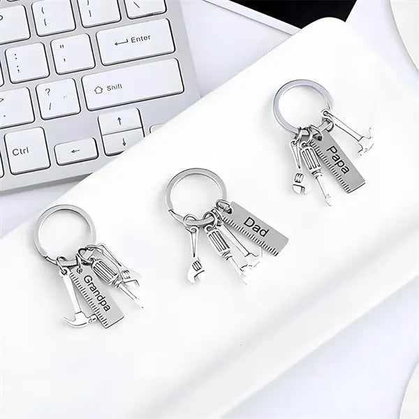 Stainless Steel Multitool Keychain Hammer Screwdriver Wrench