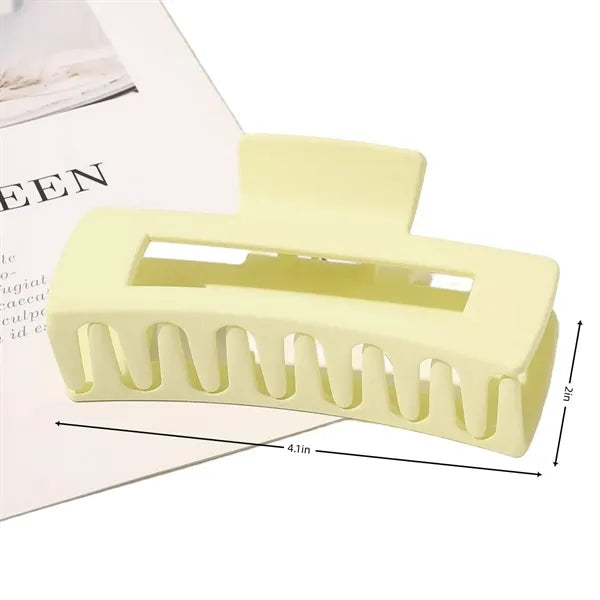 Square Matte Hair Claw Clip, Strong Hold for All Types