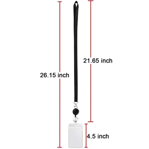 ID Badge Holder with Lanyard