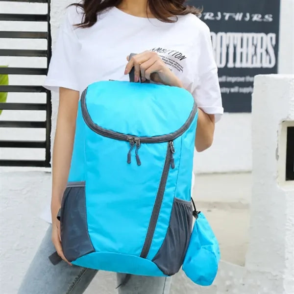 Travel Foldable Backpack W/ Storage Pouch
