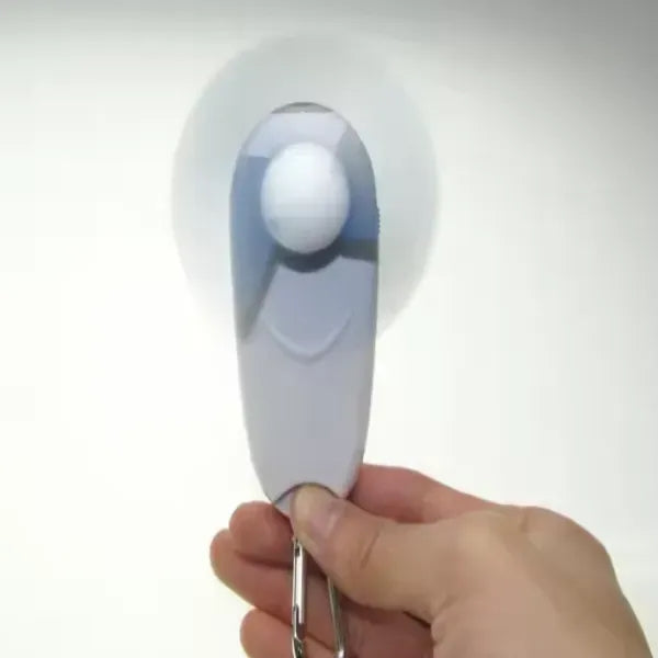 2 In 1 Portable Mini Led Handheld Cooling Fan With Carabinei