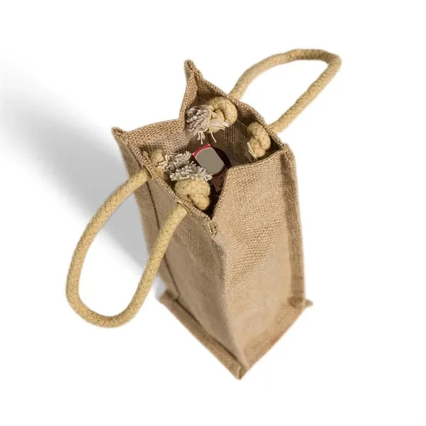 Cypress Jute Wine Tote Bag