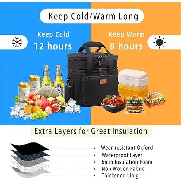 22L Expandable Insulated Large Lunch Box