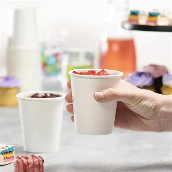8oz Eco Friendly Disposable White Hot Coffee Cups