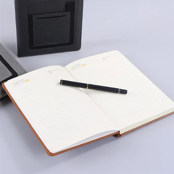 A5 Business Notebook with Card Holder & Pen Slot