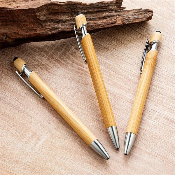 2-in-1 Bamboo Ballpoint Pen