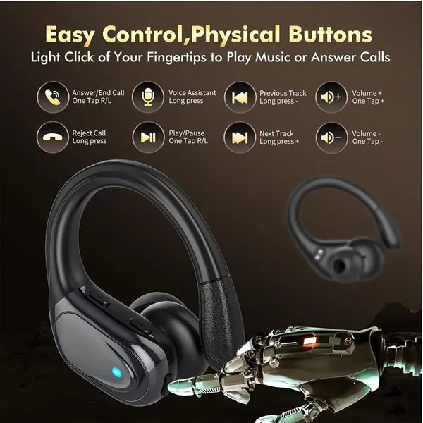 Wireless Sports Bluetooth Noise Canceling Earphones