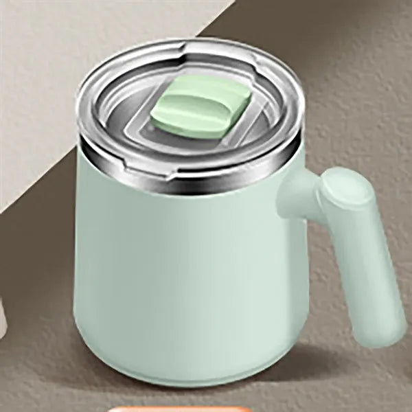 13Oz. Insulated Mug W/ Handle and Transparent Sliding Lid