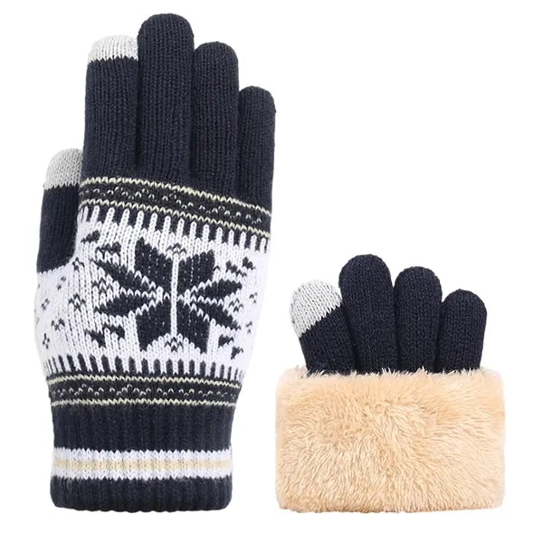 Acrylic Snowflake Touchscreen Gloves