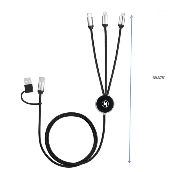 Bamboo 5W Wireless Charging Cable 5-in-1