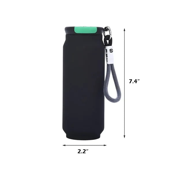 16oz Stainless Steel Tumbler with Coke Can Design
