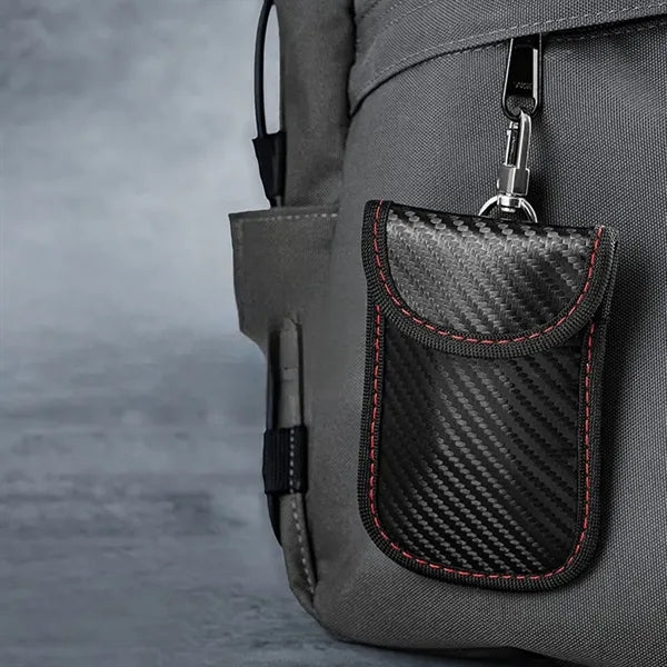 Carbon Fiber RFID Car Key Protection Bag