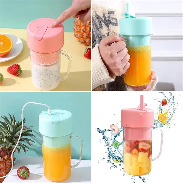 Compact Portable Juicer With Straw